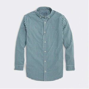 Boys’ On the Go brrr Gingham Shirt in Charleston Green | Vineyard Vines